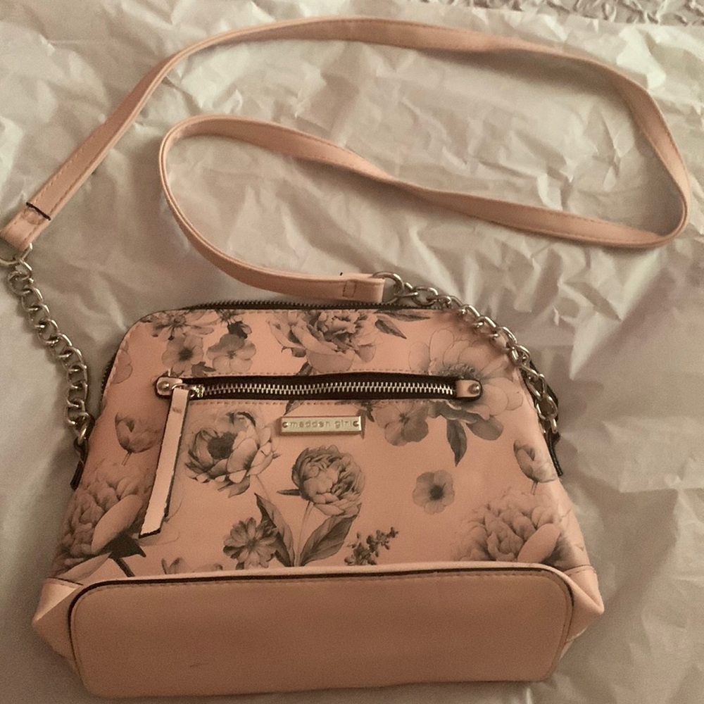 Madden girl Pink Crossbody floral bag